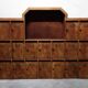 Large vintage wooden mailbox block