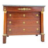Commode en acajou d’époque empire estampillée courte