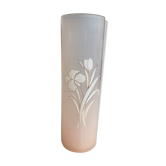 Pink and gold tube vase