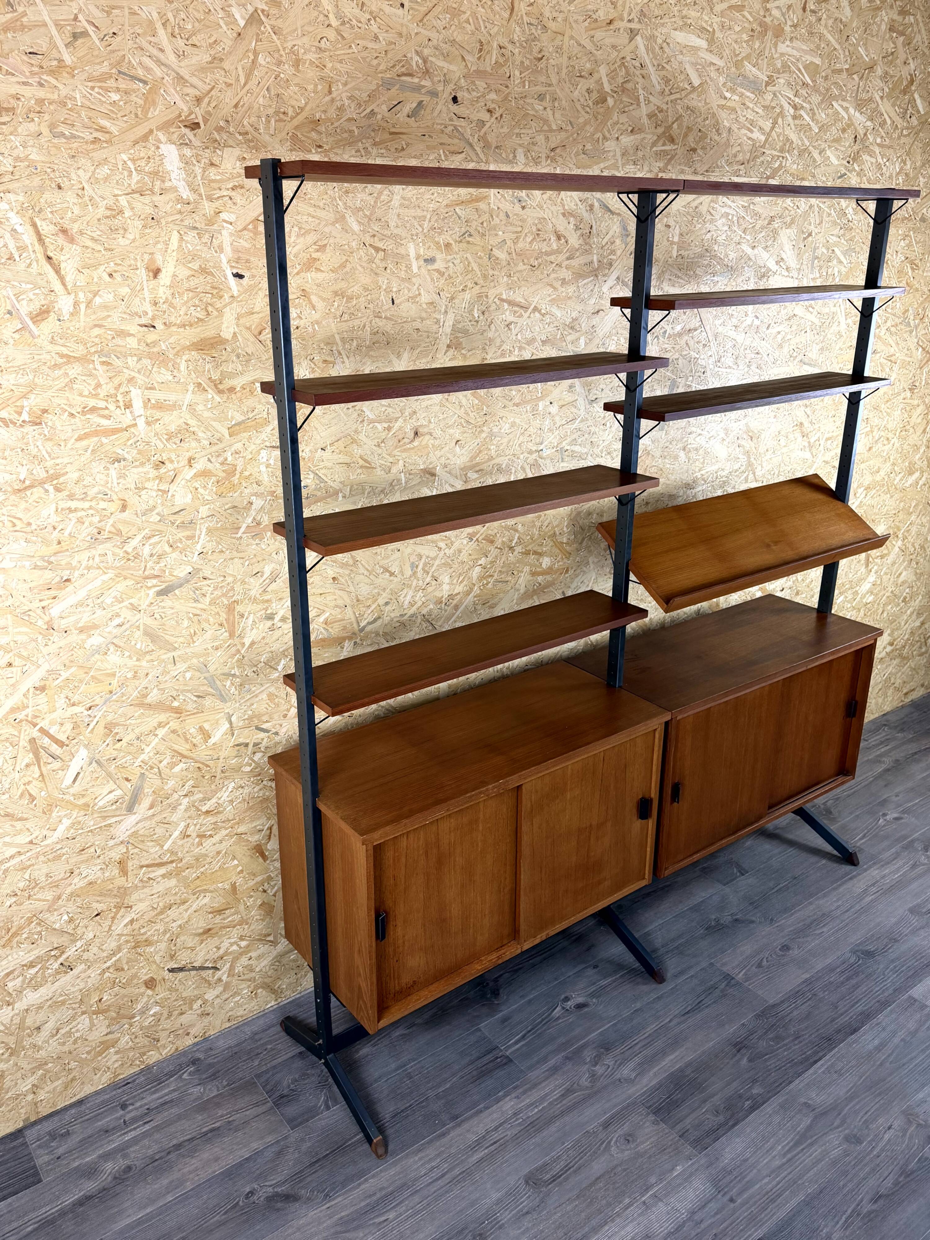 1960s 1970s Teak Wall Unit by Olof Pira Sweden Mid-Century Modern