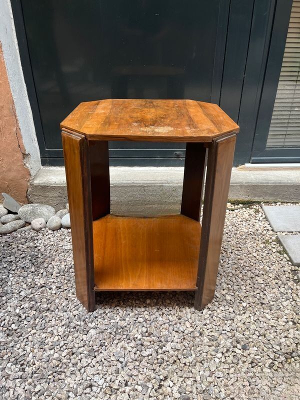 Gueridon art deco / table d'appoint ancienne, vintage