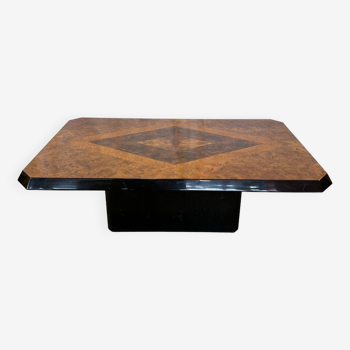 Table basse en loupe d'orme