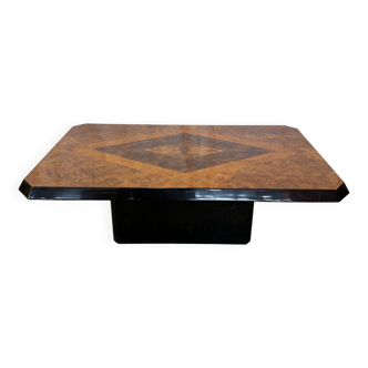 Table basse en loupe d'orme