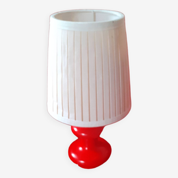 Orange ceramic lamp from the 1970