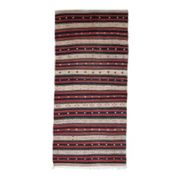 Flatweave Antique Turkish Vintage Orange Kilim Rug 153x332
