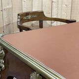 Regency style desk and armchair from the Napoleon III period - late 19th century