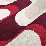 Round carpet in circa wool 70 psychedelic 150cm