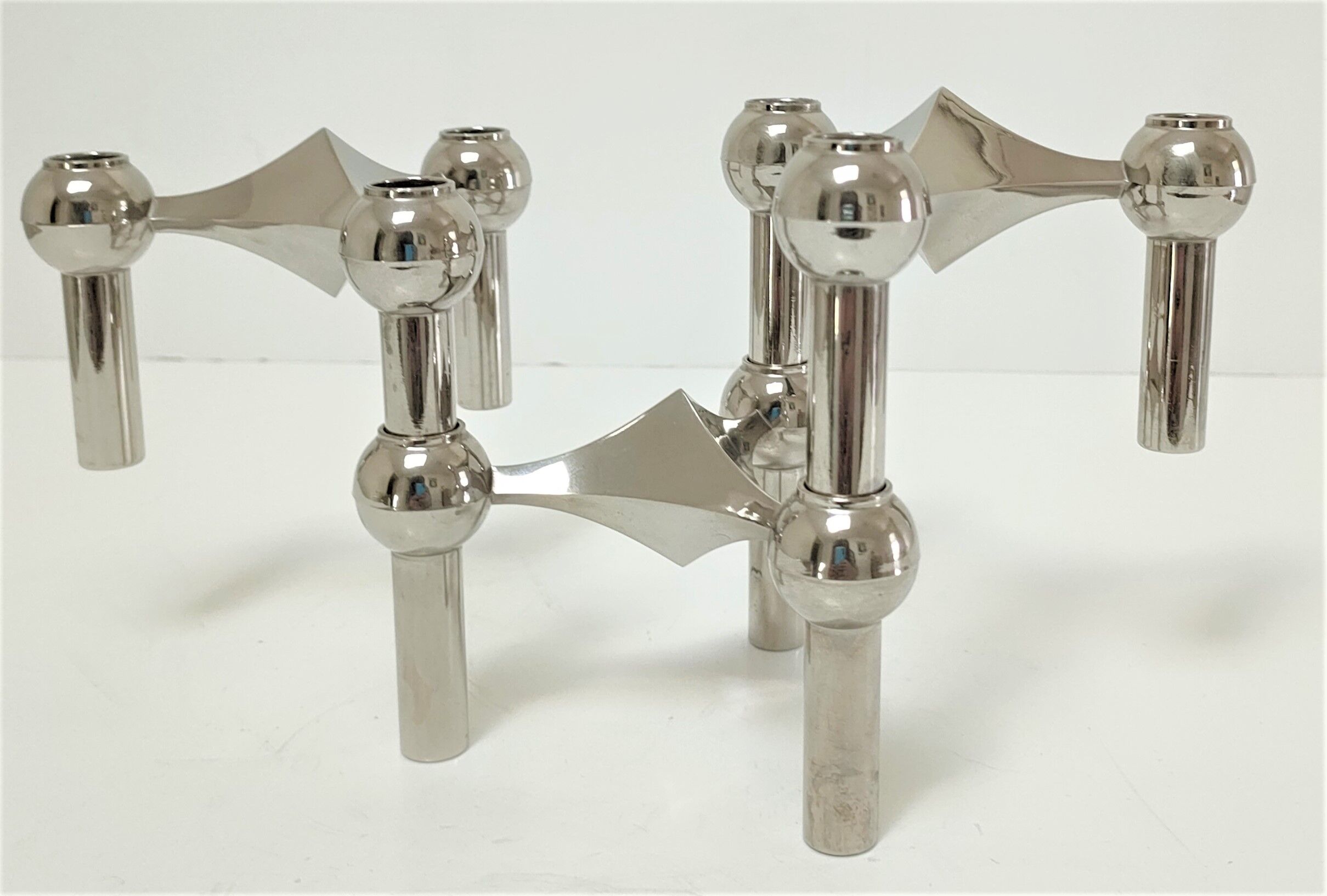 Three candle holders Fritz Nagel and Caesar Stoffi for BMF