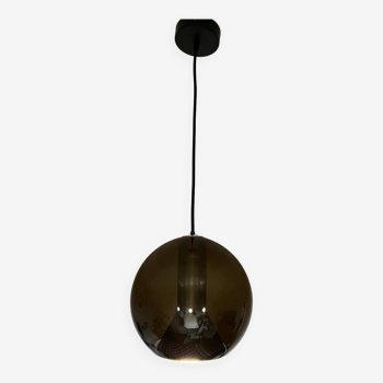 Smoked glass globe pendant lamp by Frank Ligtelijn for Raak
