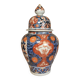 Pot with lid in Imari-style porcelain from Japan.