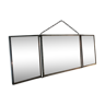 Miroir triptyque rectangulaire 41x15cm