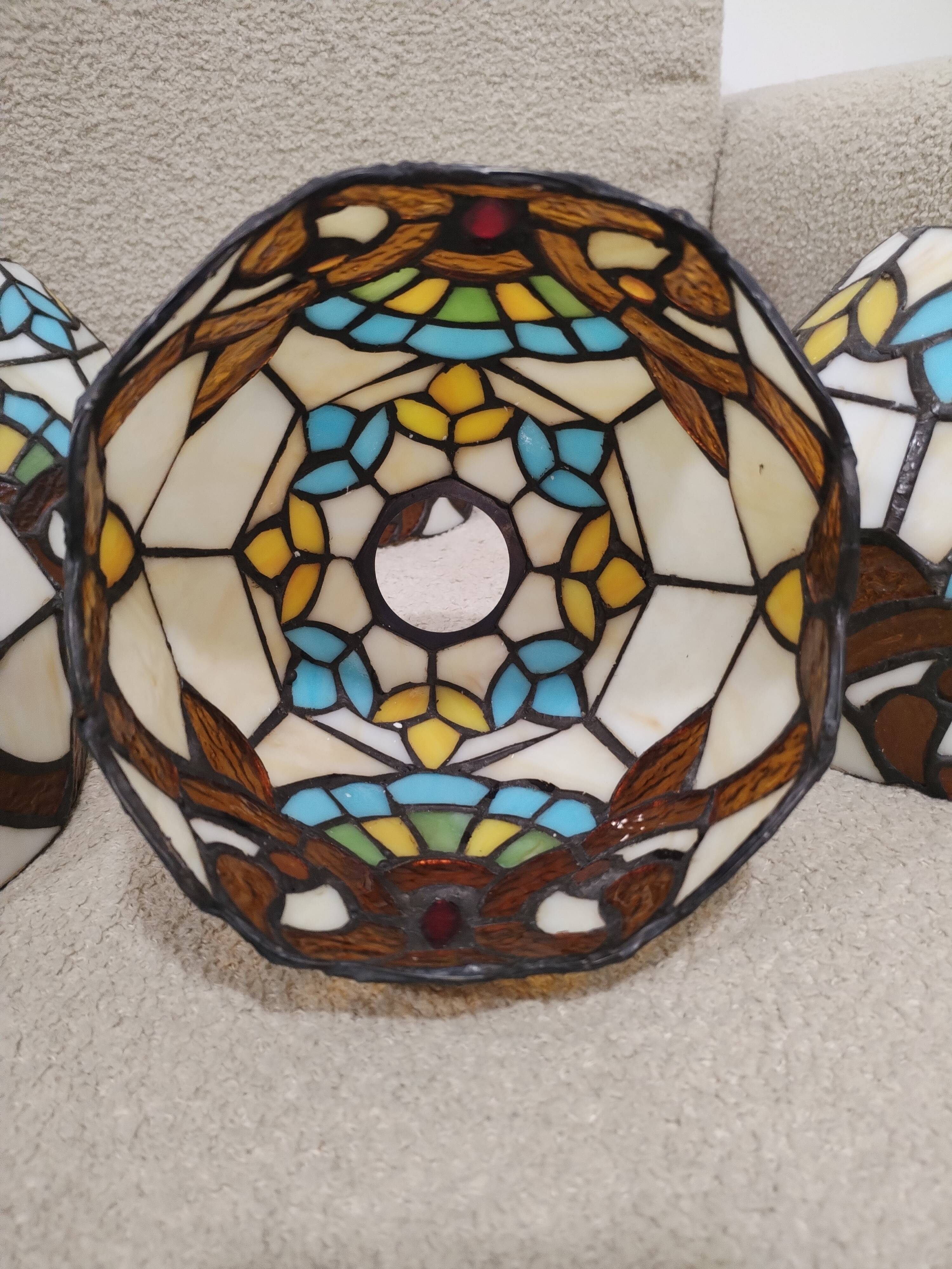 Lot 8 appliqués style tiffany