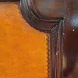 English Chesterfield mahogany bar fully upholstered in leather