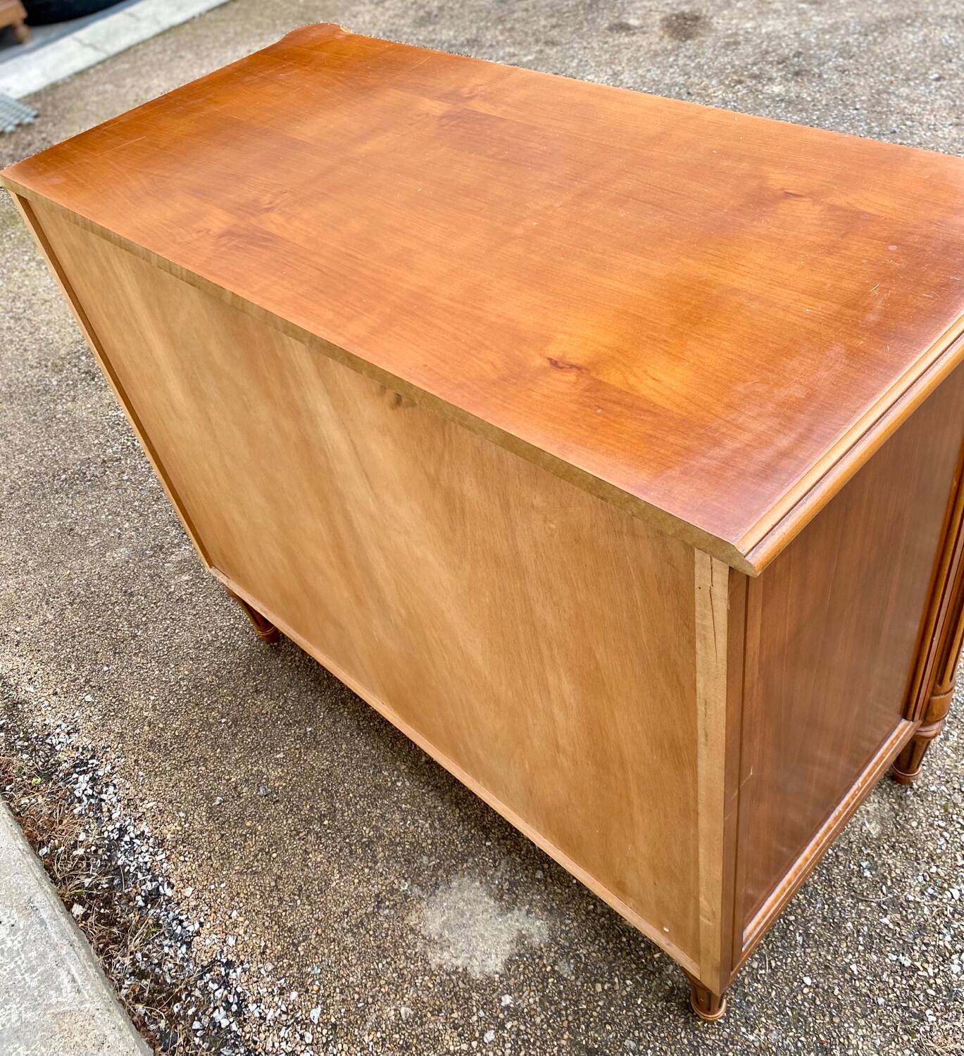 Magnificent Louis XVI style chest of drawers with three drawers