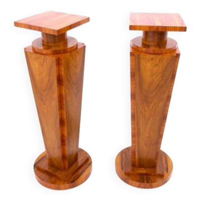 Deux colonnes Art Déco des années 1940, Pologne.