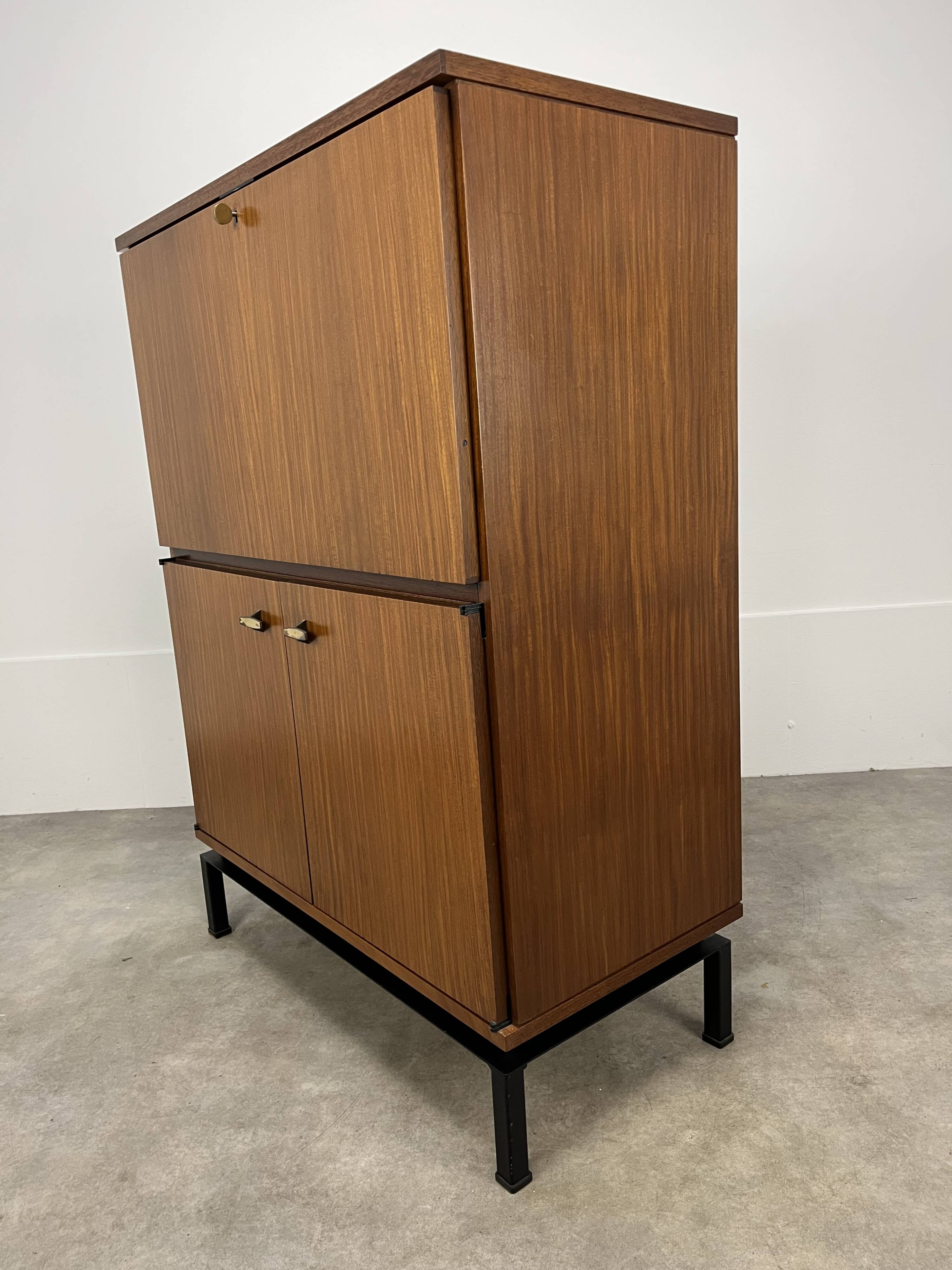 Marcel Gascoin secretary desk, reconstruction style, 1950s, for Alveole