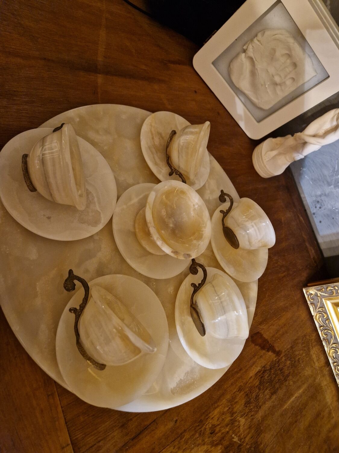 Onyx stone coffee set