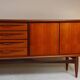 Scandinavian teak sideboard 1960 1970 Denmark