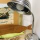 White iron table lamp