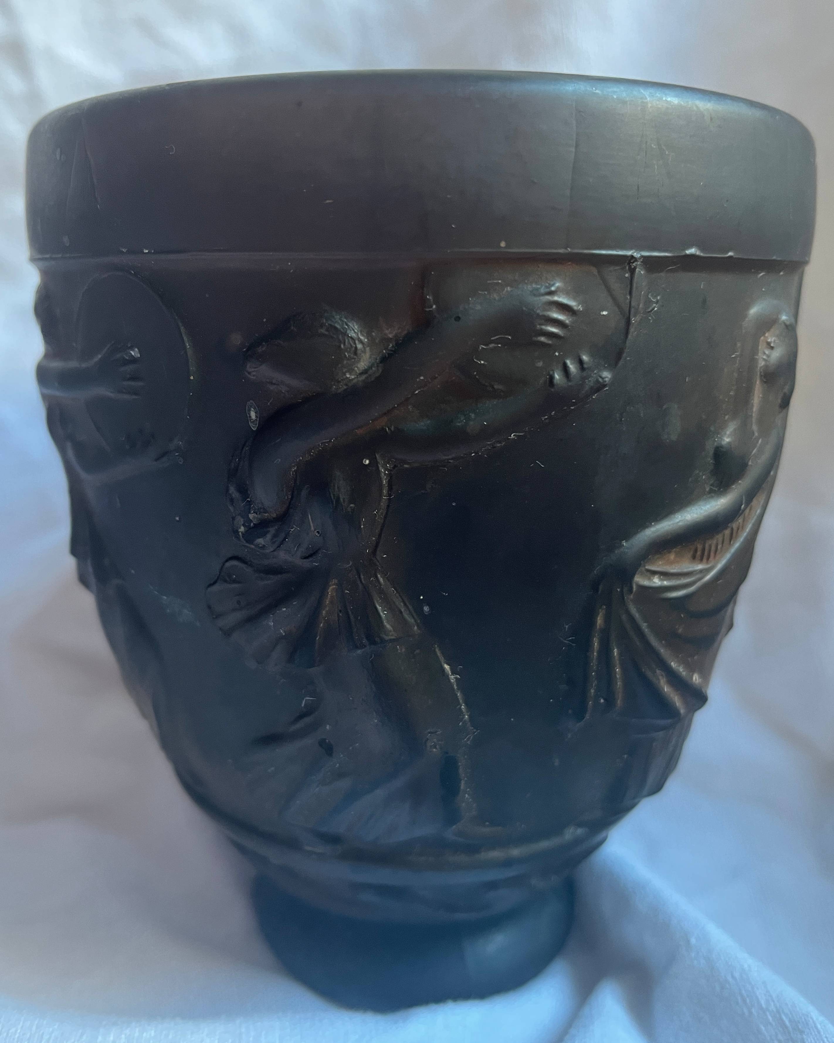 Pair of Art Deco vases Georges Le Feure (1868/1943) Glass paste Dancers