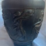 Pair of Art Deco vases Georges Le Feure (1868/1943) Glass paste Dancers