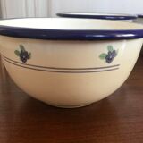 Vintage enamelled tin bowls