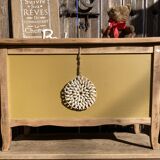 curry mandala shell toy chest / entryway bench