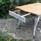 Old oak table with extensions
