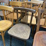 Lot of 50 mismatched bistro chairs french Restaurant THonet curved wood