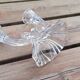 Candle holder 2 branches in Phoenix crystal, periode artdeco