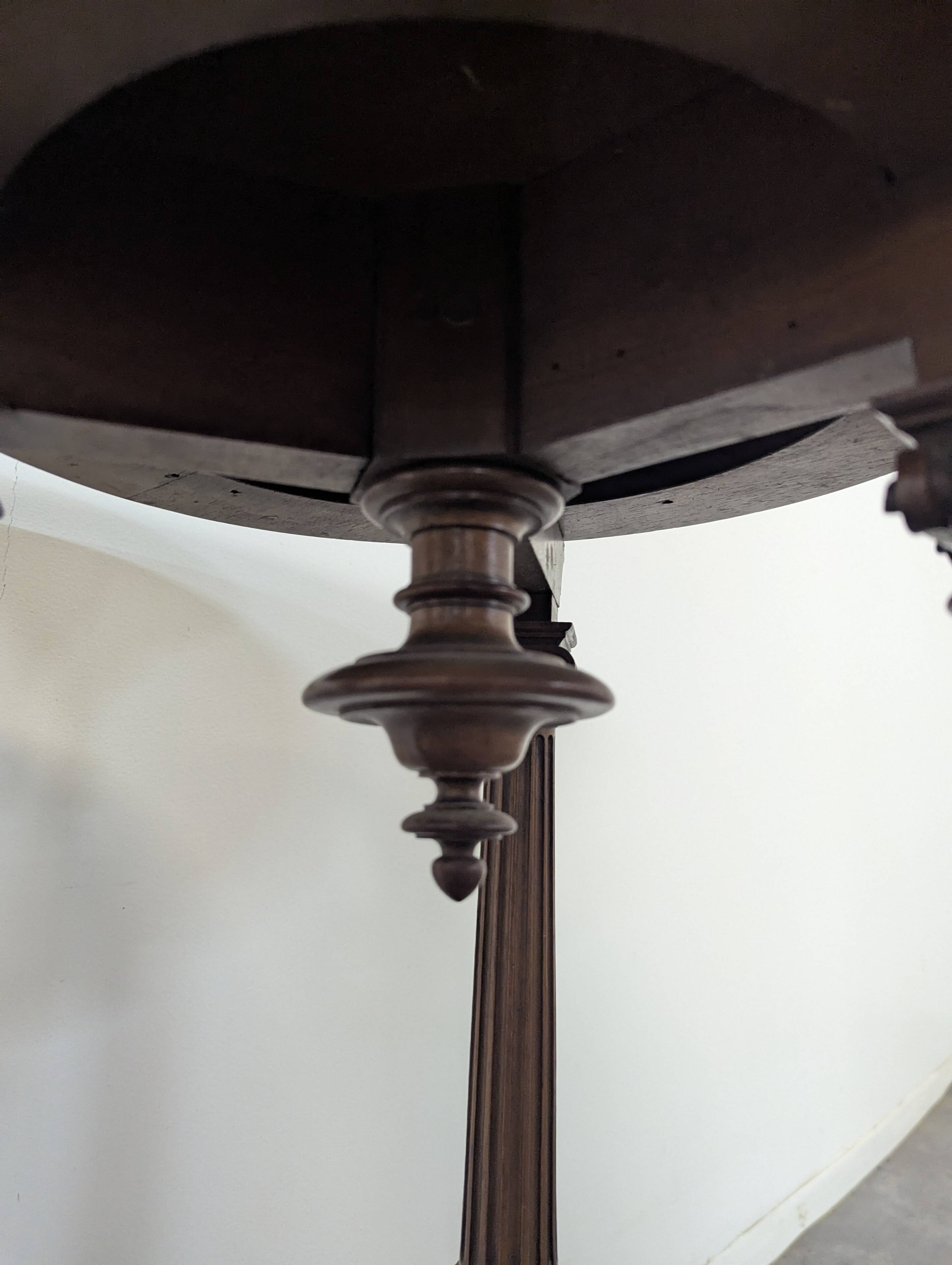 Walnut pot stand table