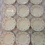 12 old Digoin and Sarreguemines soup plates