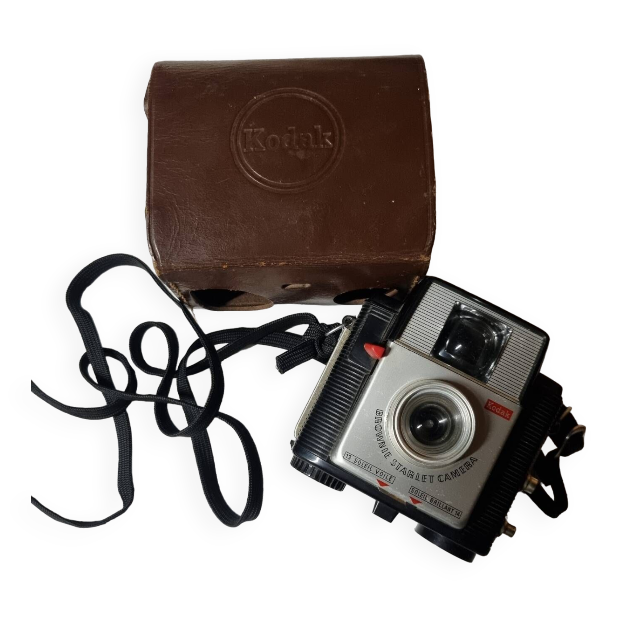 Old Kodak Brownie Starlet Camera Leather Case Vintage Collection