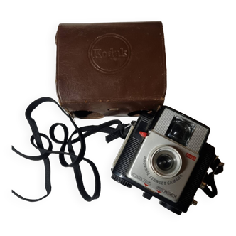 Old kodak brownie starlet camera leather case vintage collection