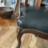 Restoration walnut office chair