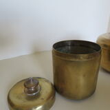 Set of 2 vintage brass boxes