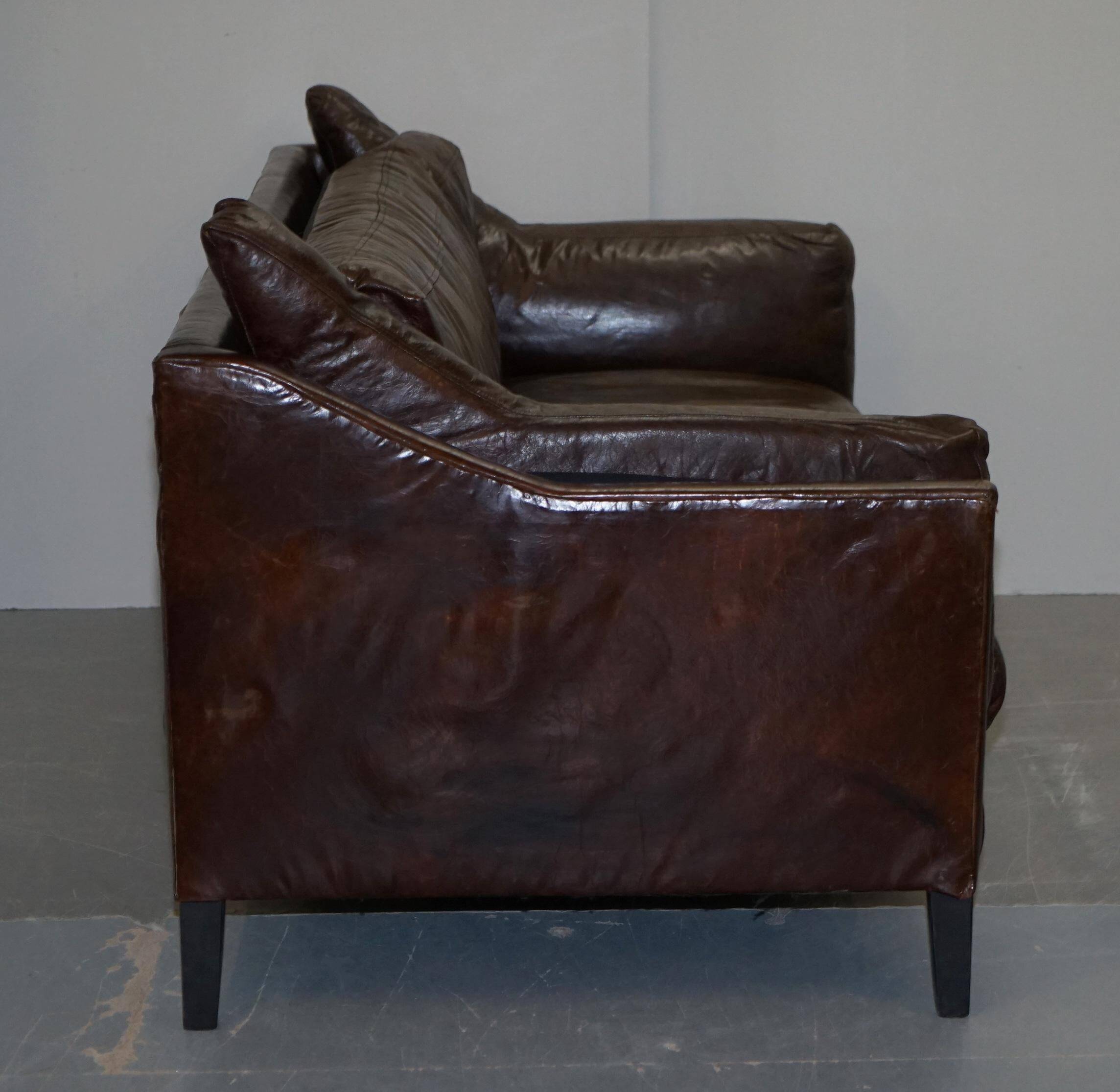 Contemporary leather sofa