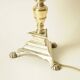 Brass Floor Lamp - Green Liberty Flower Shade