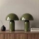 Lampe champignon vert kaki