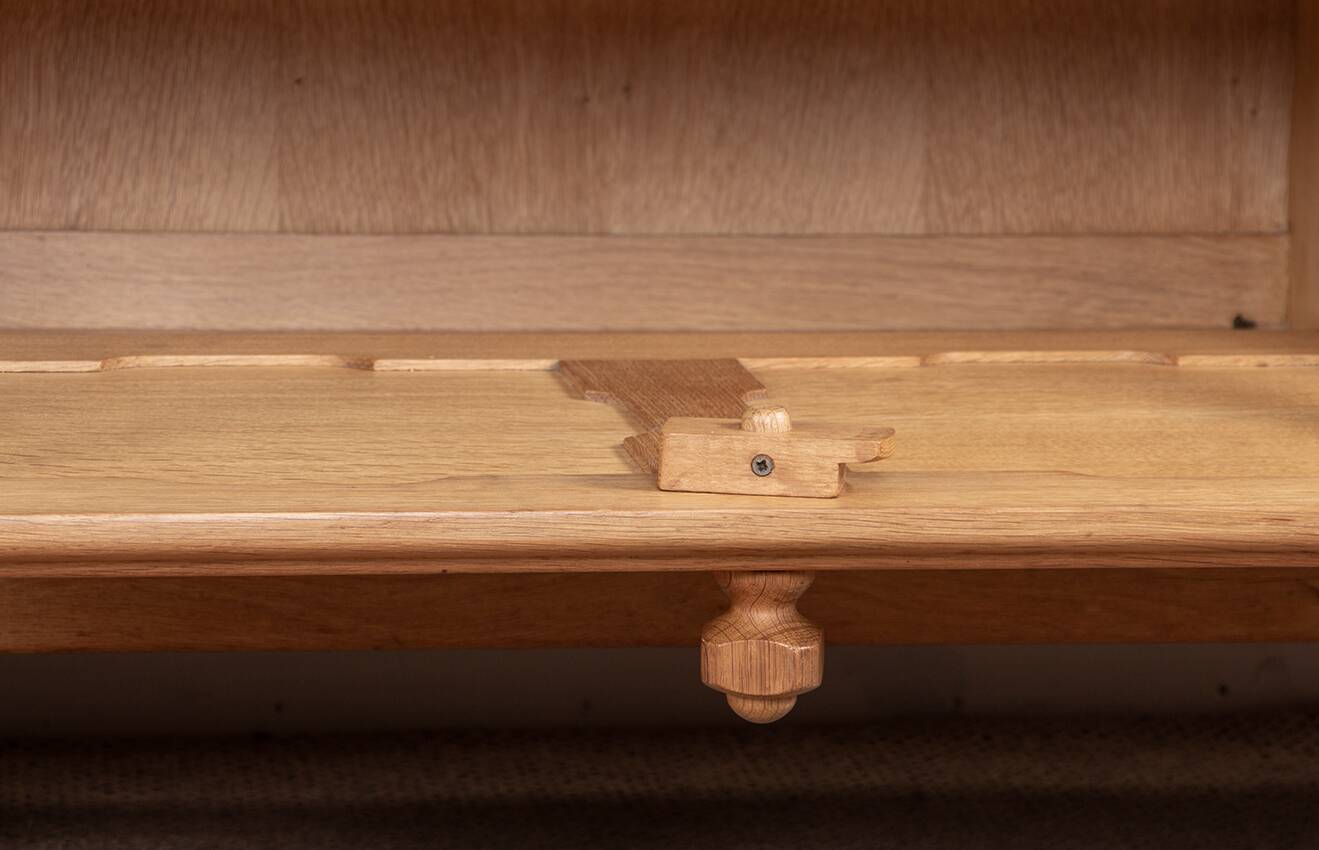 French enfilade in solid oak by Guillerme and Chambron 1960.