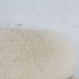 Chair "Space Age" in unbleached wool, France, circa 1970