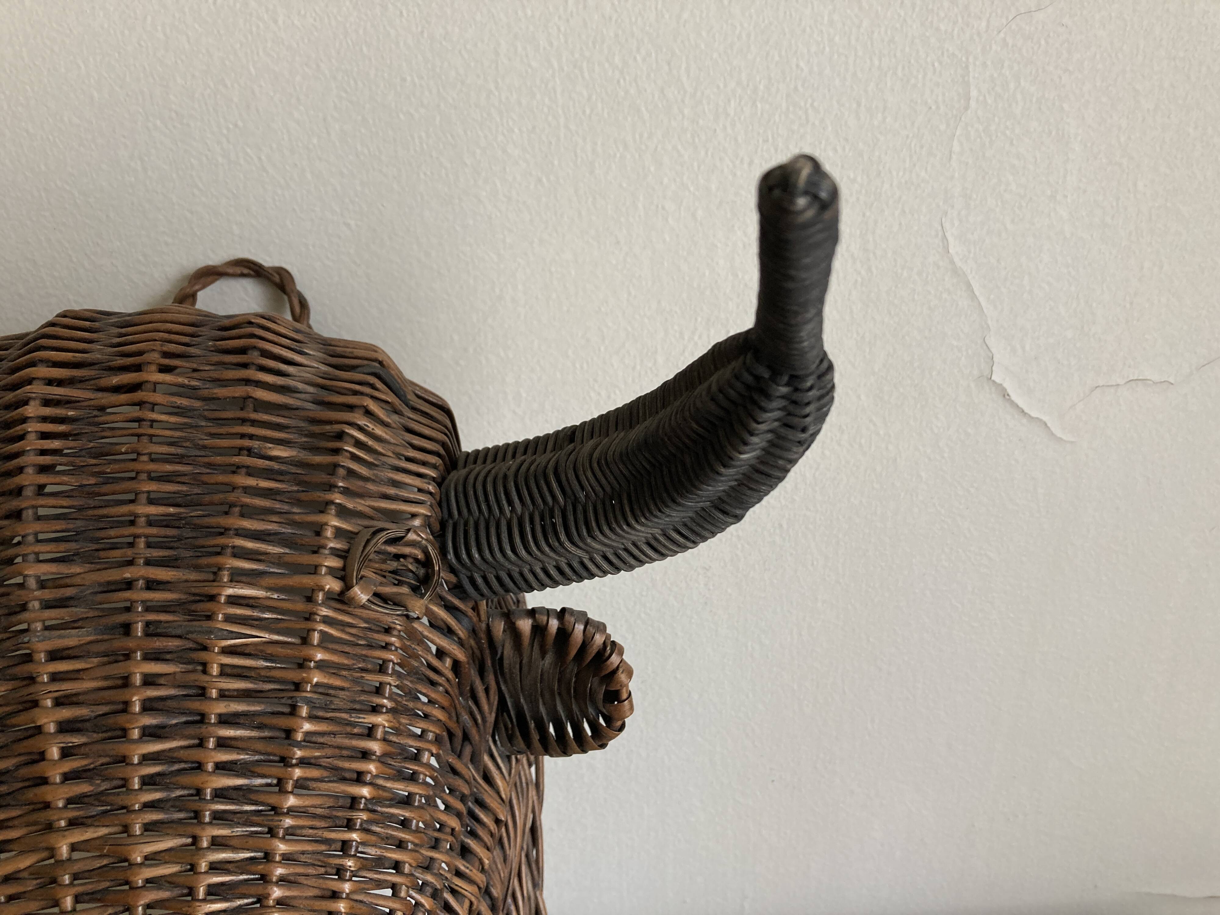 Wicker Minotaur head 1950