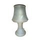 Vintage Murano Opaline Mushroom Lamp with Tinsel Diffuser? Smoke Table.