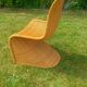 chaise en rotin style Verner Panton