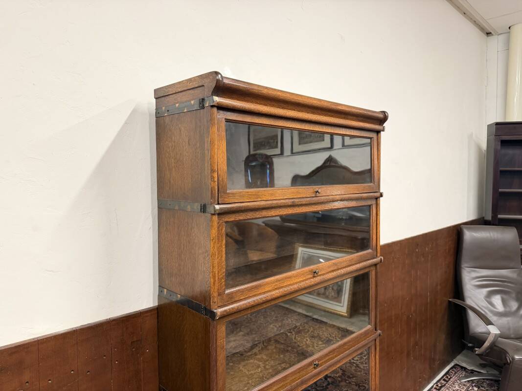 Antique English Original Globe Wernicke Bookcase