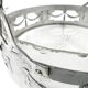 Art Nouveau fruit basket, chromed brass, glass, Germany, early 20th century