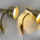 Pair of bedside wall lamps "Pilot" by KF Interör. Sweden 1960s