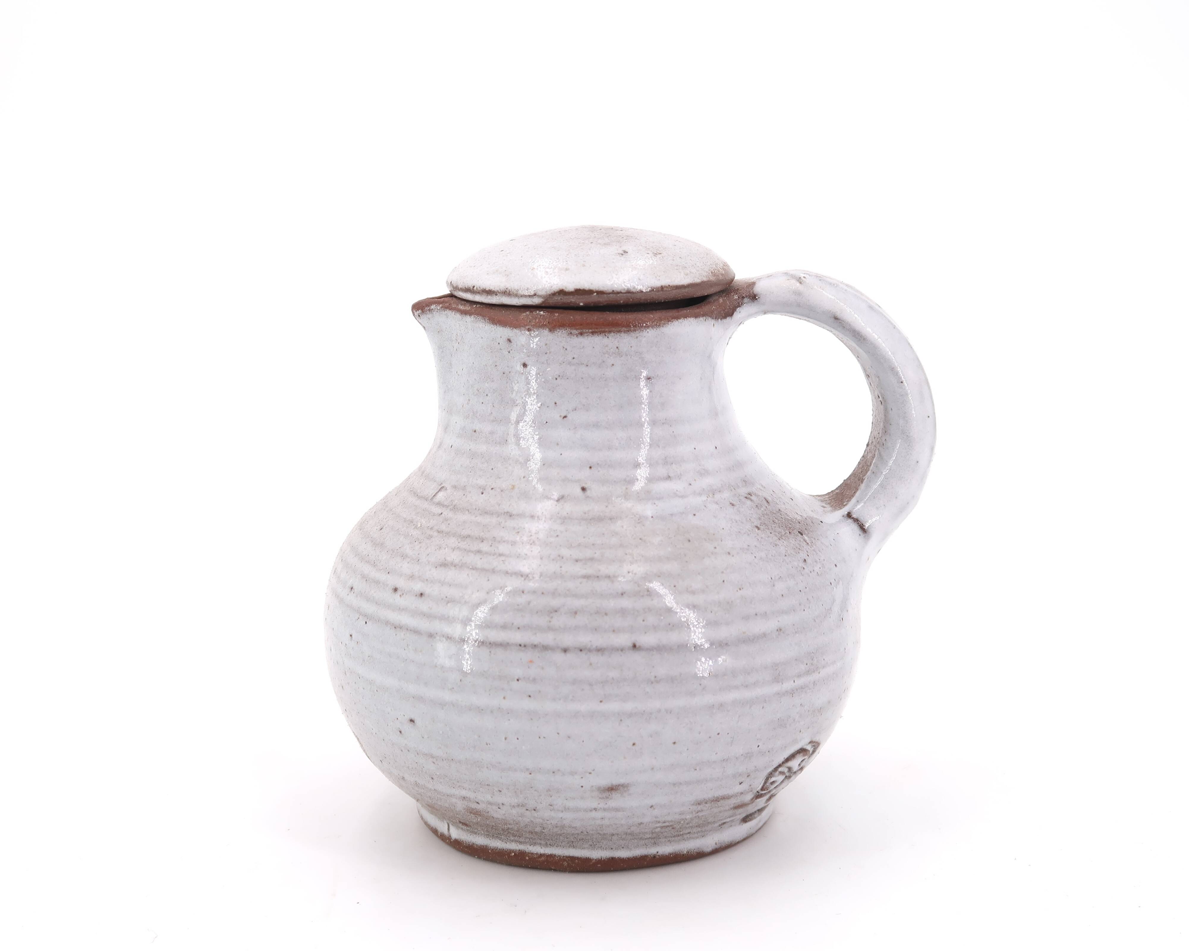 Stoneware teapot by Jeanne and Norbert Pierlot, Ratilly, 1960s