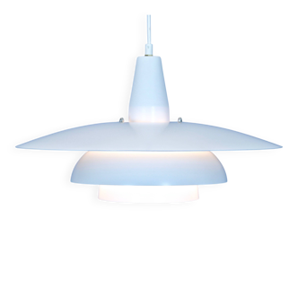 Danish hanging lamp in white, 1970s