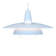 Danish hanging lamp in white, 1970s